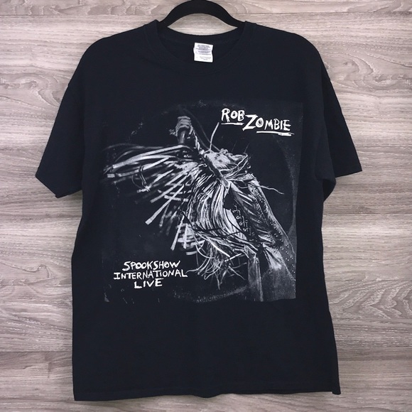 Gildan Other - Rob Zombie Live black concert graphic tee t-shirt